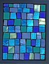Swimming Pool Patchwork Mosaic Stained Glass Window