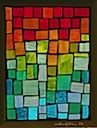 Pixel Mosaic Stained Glass Window