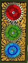 Gears Mosaic Stained Glass Window