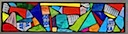 Mosaic Abstract Mosaic Stained Glass Window