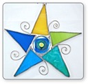 Blue and Green Small Star